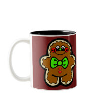 Mug - Gingerbread Man by pawtraitart Mug - Gingerbread Man