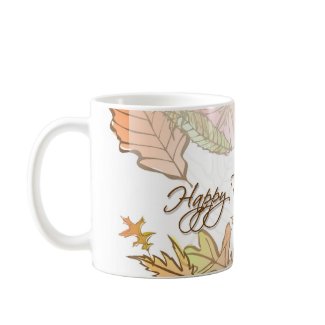 Mug - Happy Thanksgiving Autumn Leaves 2 mug