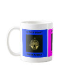 Mug, Ivory Coast Mask, Red, Purple and Blue