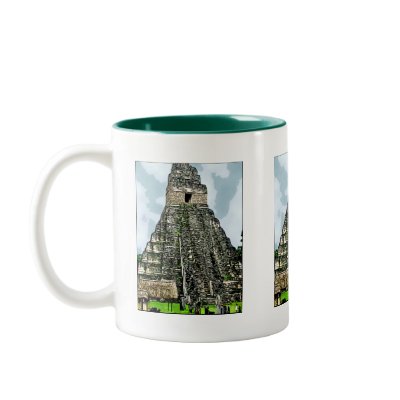 Mug: Mayan Temple at Tikal, Guatemala by Aquavel