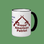 Mug: Patriot Mug with Crossed M 16's mugs