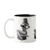 Mug Pin up Girls Cups Vintage (2) mugs