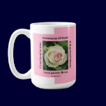 Mug Poetic Rose On Pink By Ladee Basset mugs