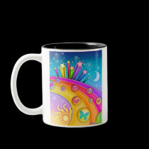 Mug - Retro Pop Art Sixties Sky