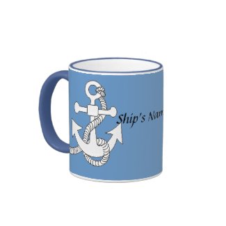Mug - Ships Anchor and name