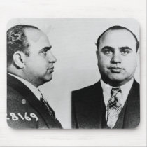 Mug Shot of Chicago Gangster Alphonse Capone 1931 Mousepad