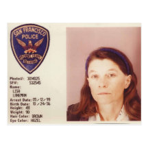 Mug Shot Post Card