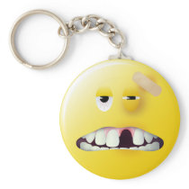Mug Shot Smiley Face Key Chains