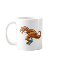 Mug T-rex on skateboard Cartoon Dinosaur mugs