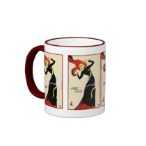 Mug: Toulouse Lautrec - Jane Avril by VintageCabaret Mug: Toulouse Lautrec - Jane Avril