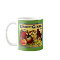MUG VINTAGE KENTUCKY CARDINAL HENDERSON APPLE ADV