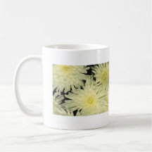 Mug, WHITE CHRYSANTHEMUMS LIKE STARS