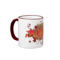 Mug with an emblem. Ukraine