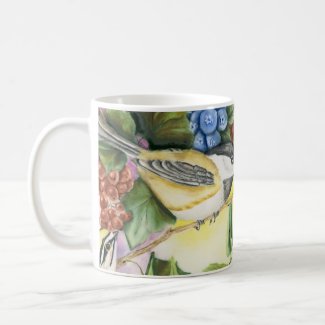 Mug with Birds and Berries