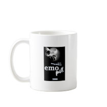 Mug with Logo and picture of "emo pill" by bpaproductions Mug with Logo and picture of "emo pill"