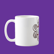 mug with original ying yang swirl design