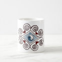 mug with original ying yang swirl design