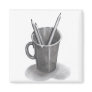 MUG WITH PENCILS: PENCIL ARTO FRIDGE MAGNET