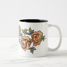 Mug with roses - 04