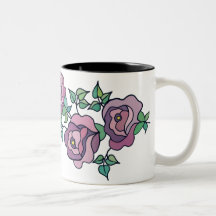 Mug with roses - 06
