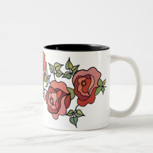 Mug with roses - 07