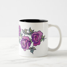 Mug with roses - 08
