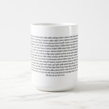 Mug -  X Words List