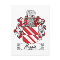 Muggia Family Crest postcards