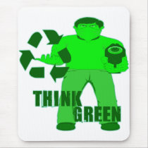 MUGGIN' HOOD -- The Green Mugger mousepads