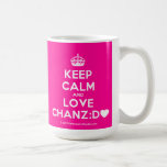 [Crown] keep calm and love chanz:d [Love heart]  Mugs