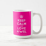 [Cupcake] keep calm and love awel  Mugs