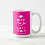 [Two hearts] keep calm and love ffion  Mugs
