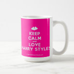 [Two hearts] keep calm and love harry styles  Mugs
