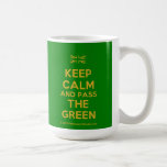 [UK Flag] keep calm and pass the green  Mugs