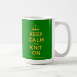 [Knitting crown] keep calm and knit on  Mugs
