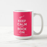 [Electric guitar] keep calm and rock on  Mugs