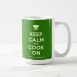 [Chef hat] keep calm and cook on  Mugs
