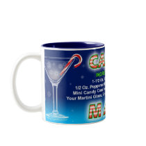 Mugs, Cups - Candy Cane Martini Art by Happy_Holly_Daze Mugs, Cups - Candy Cane Martini Art