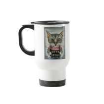 Mugshot of a cat felon
