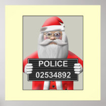 Mugshot - Santa Claus Poster