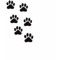 Muiltiple paw prints t-shirts by PorcelainStudio Muiltiple paw prints t-shirts