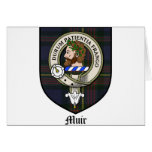 Muir Clan Crest Badge Tartan cards