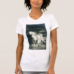 Mujer con el caballo blanco camisetas