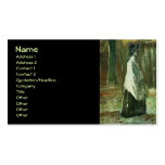 Mujer de Van Gogh con el mantón blanco en una made Tarjeta De Visita