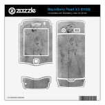 Mujer y hombre que defienden en perfil Gustavo Kli BlackBerry Pearl Skin