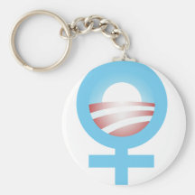 Mujeres para el logotipo de Obama Llavero