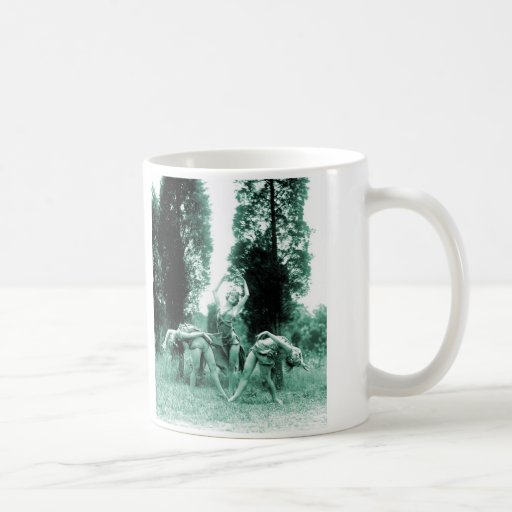 Mujeres salvajes del vintage de las mujeres retras tazas de café