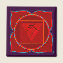 Muladhara Chakra Magnet by templegreen Muladhara Chakra Magnet
