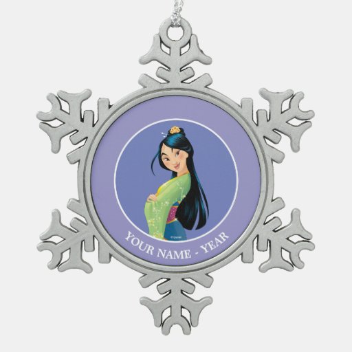 mulan 2 snowflake pewter christmas ornament zazzle mulan 2 snowflake pewter christmas ornament zazzle