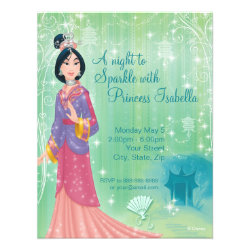 Mulan Birthday Invitation